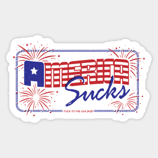 America Sucks Sticker